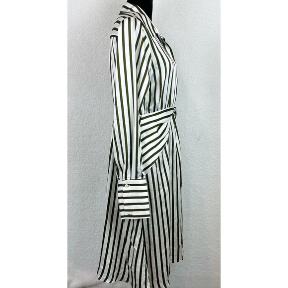 (NWT) LINE & DOT • Charlotte Striped Long Sleeve Shirt Dress - Picture 7 of 16